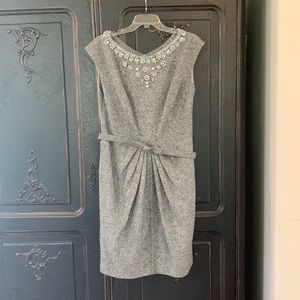 Cherry B gray with pearls dress.